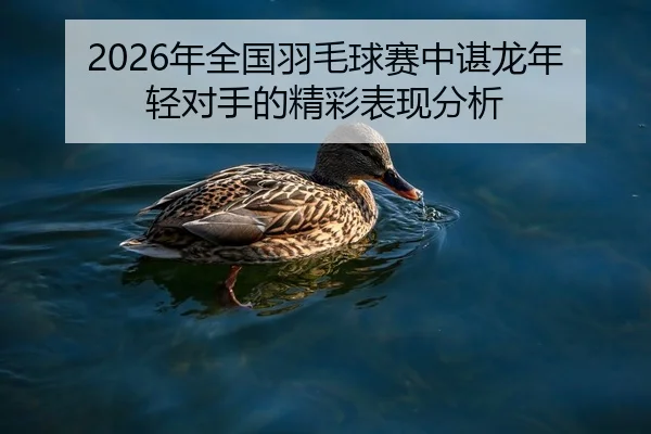 2026年全国羽毛球赛中谌龙年轻对手的精彩表现分析